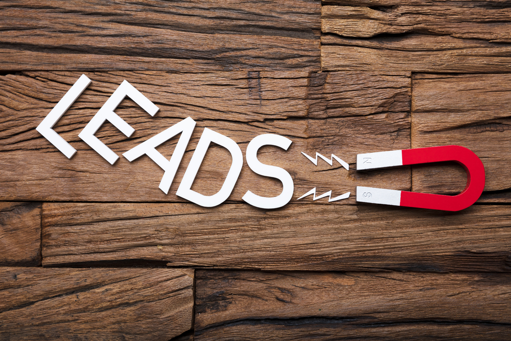 Phrase on the image: "Leads"