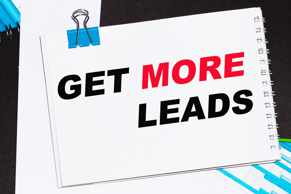 Phrase on the image: "Get more leads"