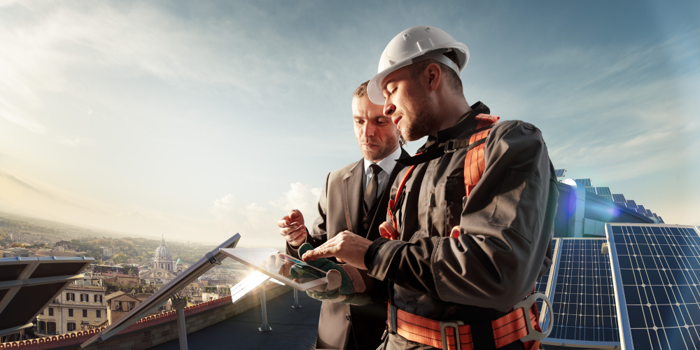 Solar installer and solar customer