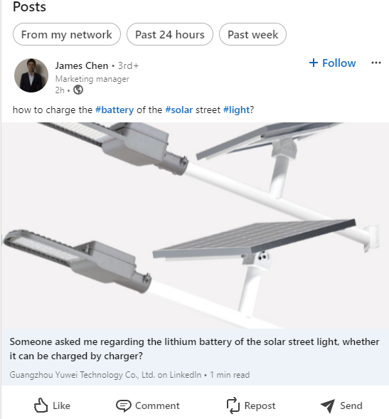 Example of LinkedIn advertising that direct users to a story posted on a third-party website