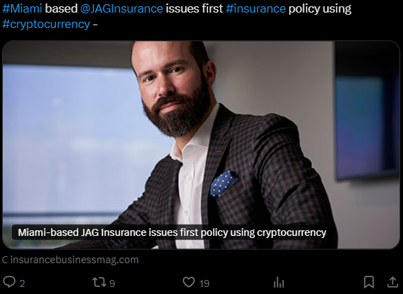 Example of a short ad message on Twitter