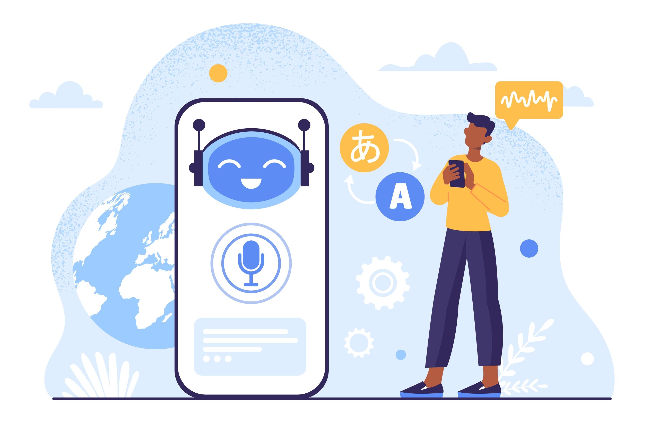 Visualizing a conversation with a chatbot