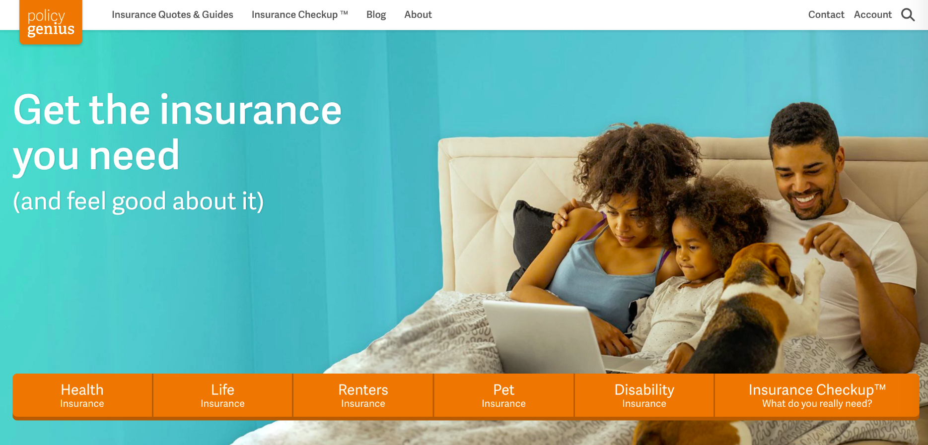 Policygenius homepage