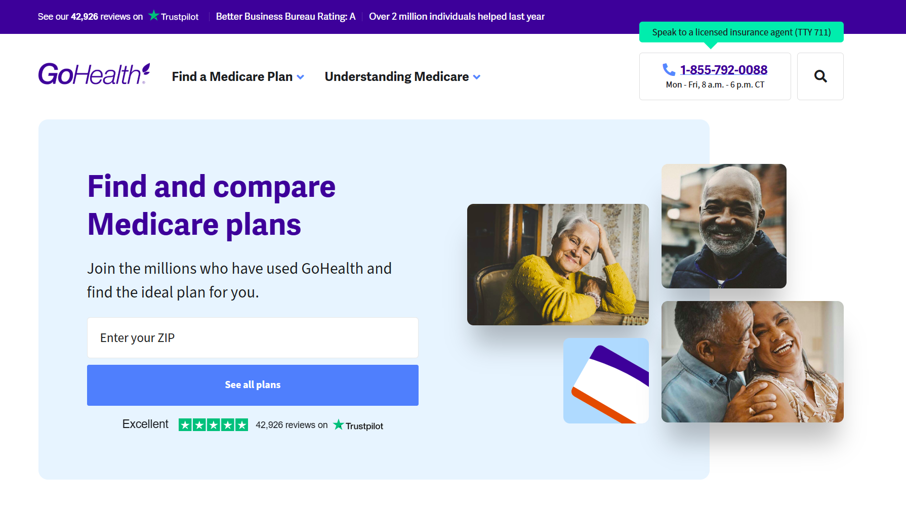 GoHealth, a health insurance affiliate marketing website