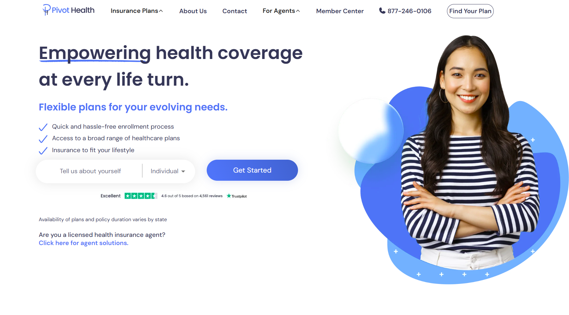 Pivothealth, a health insurance affiliate marketing website