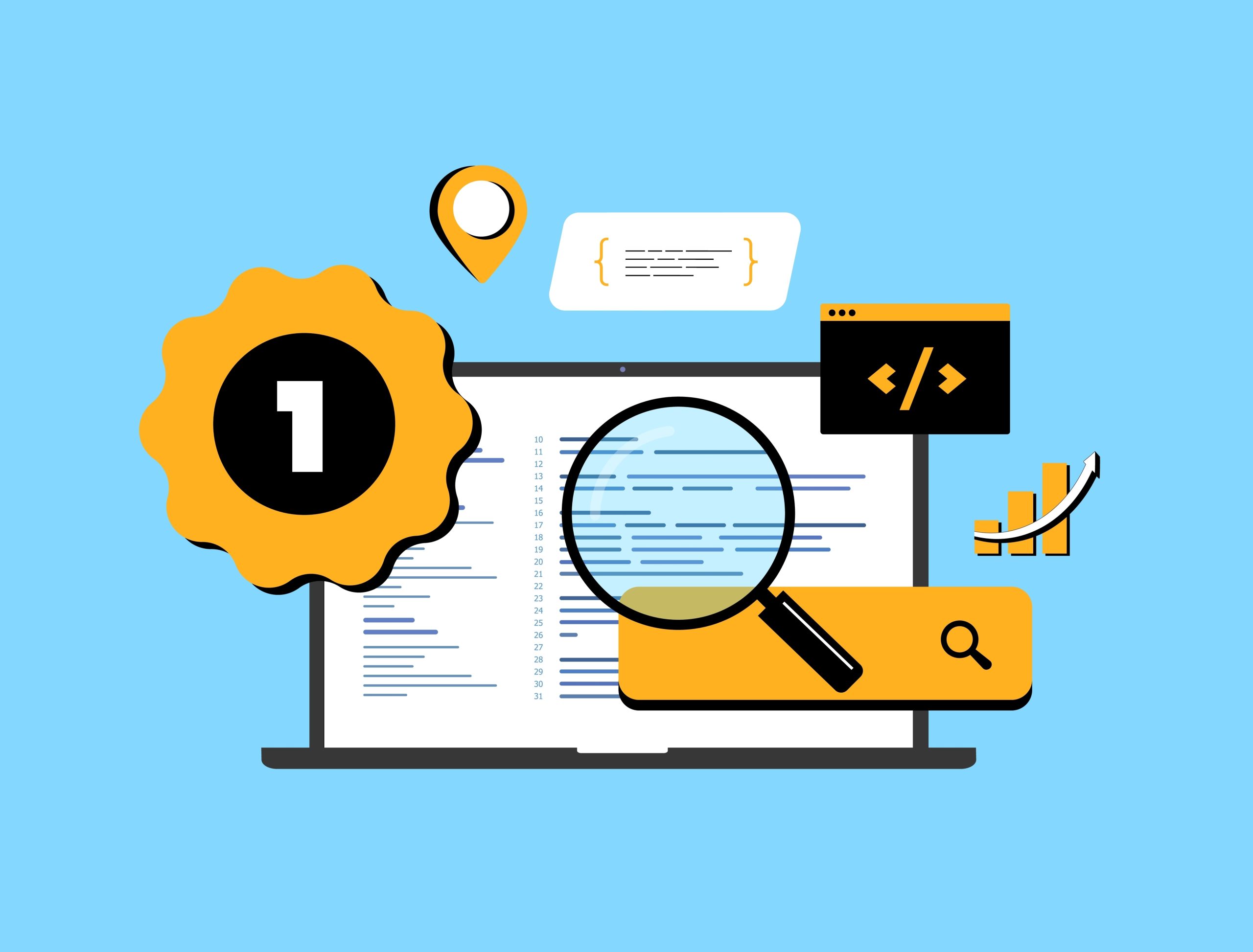 Graphical representation of an SEO-friendly website