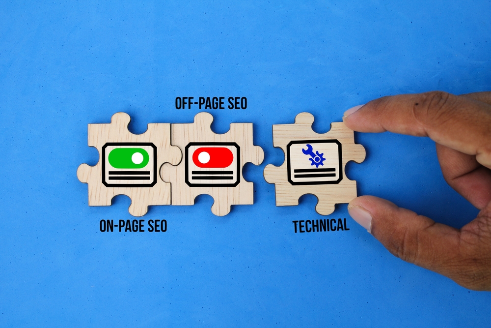 Visualizing the importance of paying attention to technical, on-page, and off-pages SEO as an affiliate marketing who generates organic traffic