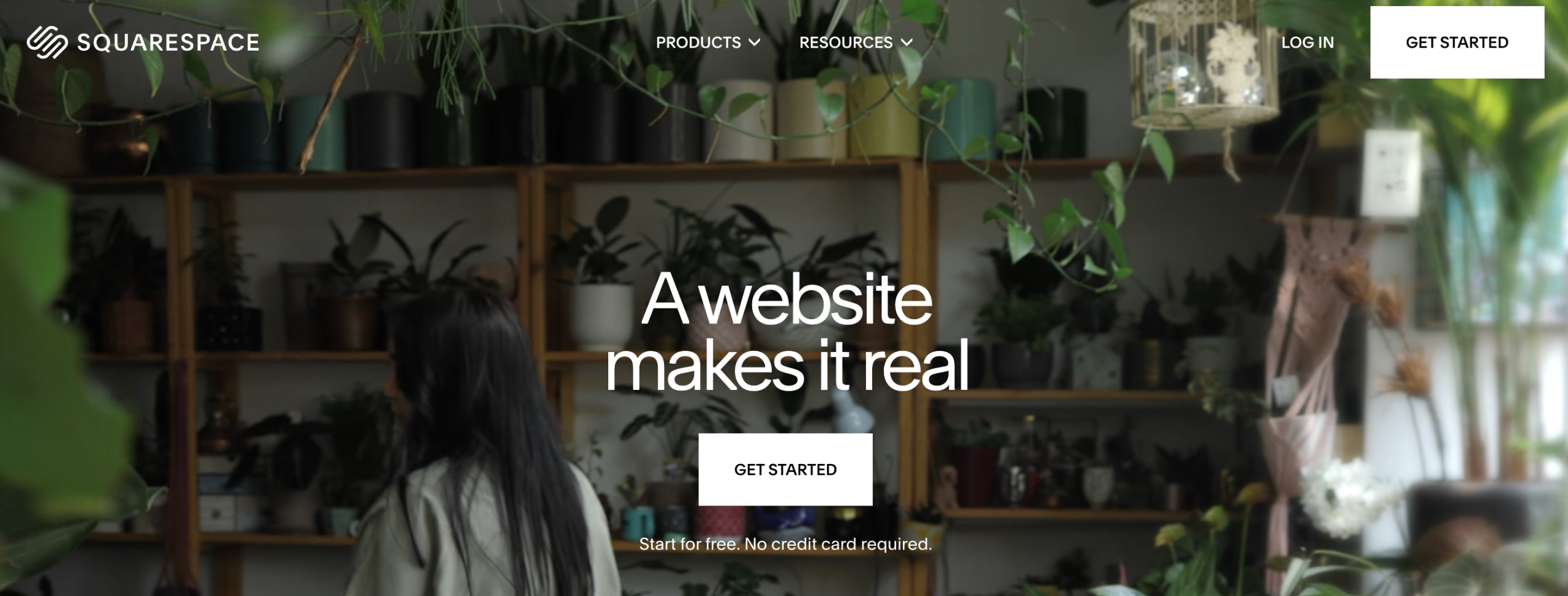 Squarespace main page