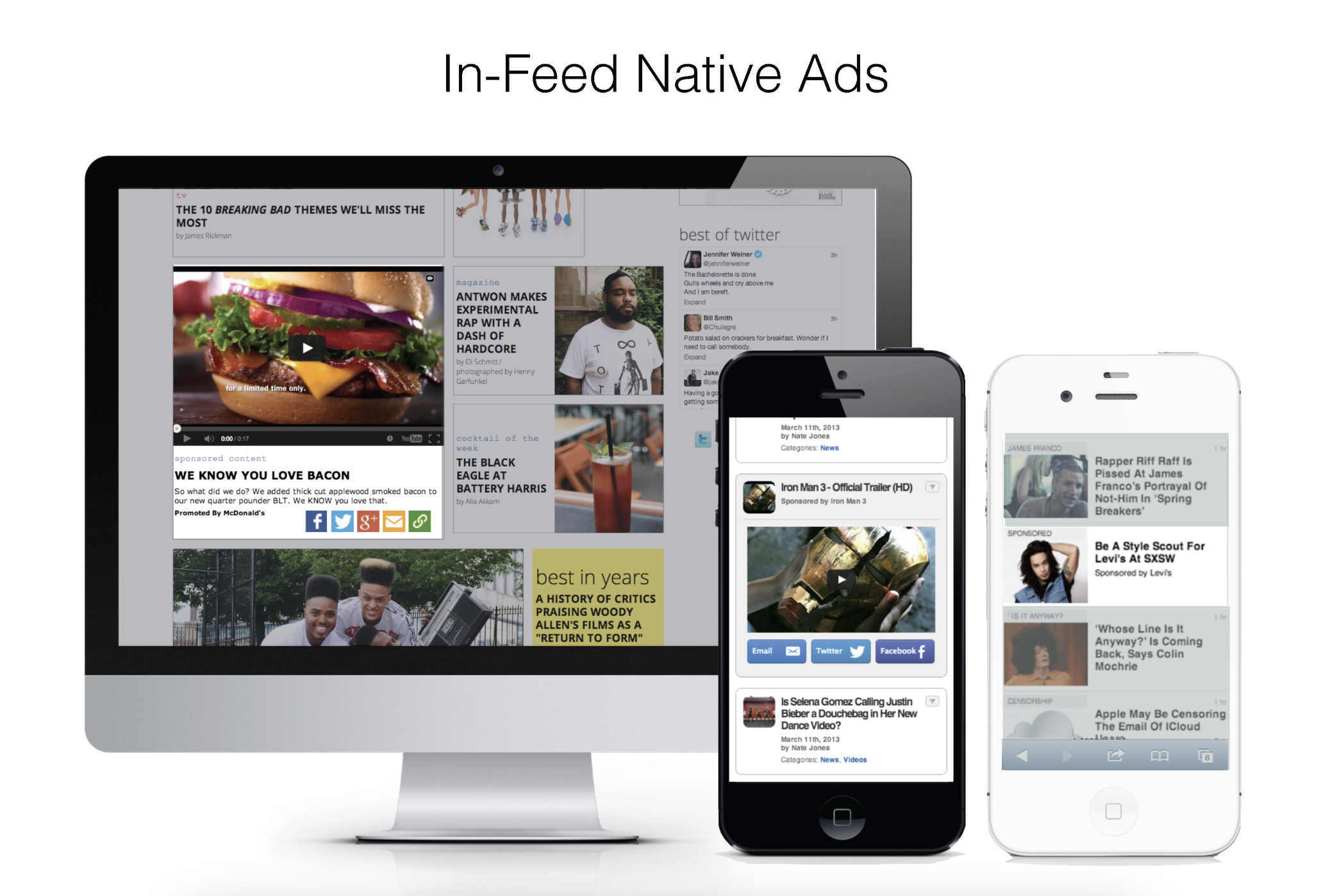Examples of native ads